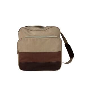 Vintage Striped Canvas Crossbody Bag